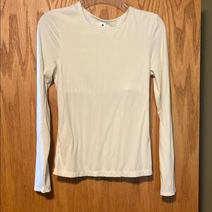 Yogalicious Cream Long Sleeve Top